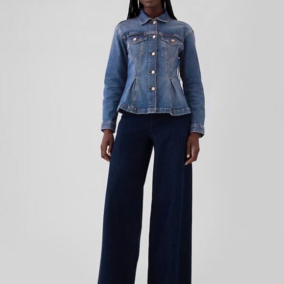 NWT Gap Cinched Denim Jacket Size Small - Picture 3 of 8